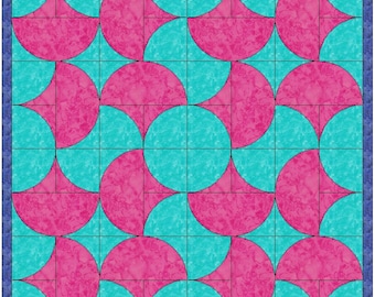 Clam Shell Template Quilting Block Pattern PDF