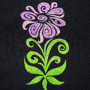 Groovy Flower Quilting Applique Pattern Design