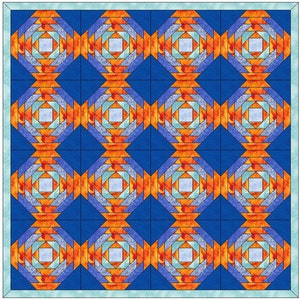 Pineapple 2 Quilt Paper Piece Foundation Quilting Block Pattern PDF