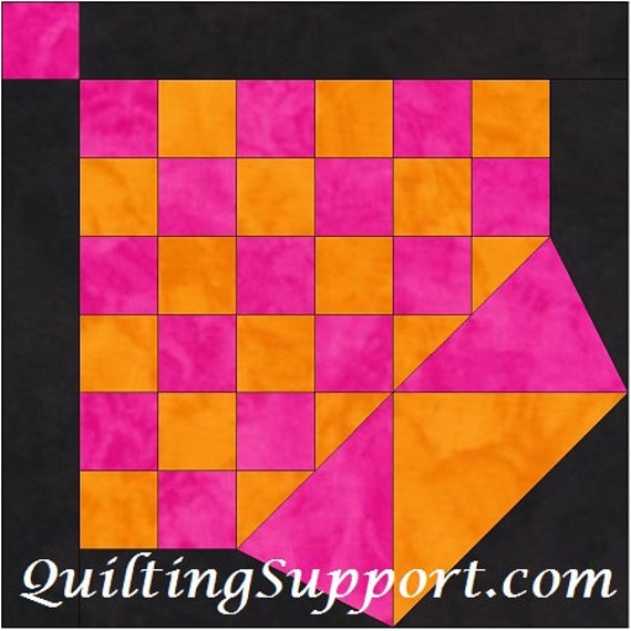 Berry Basket 10 Inch Block Paper Piecing Foundation Quilting Etsy