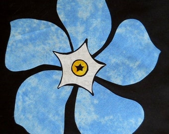 Columbine Flower Quilt Applique Pattern Design