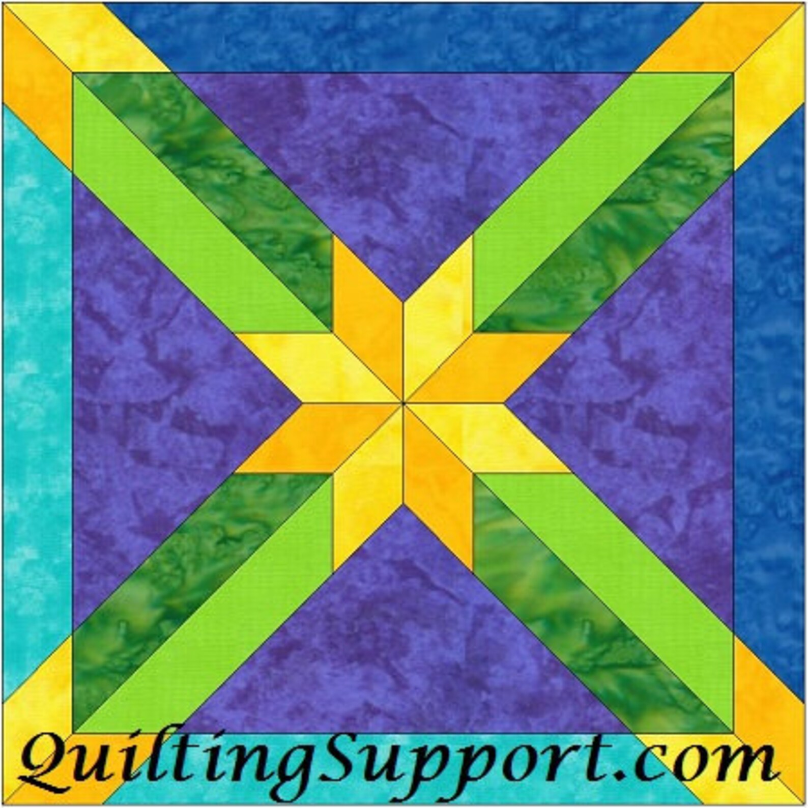 Hunter Star Quilt Set 1 10 Inch Paper Foundation Piecing Etsy