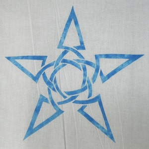 Easy Celtic Star Knot Quilt Applique Pattern Design