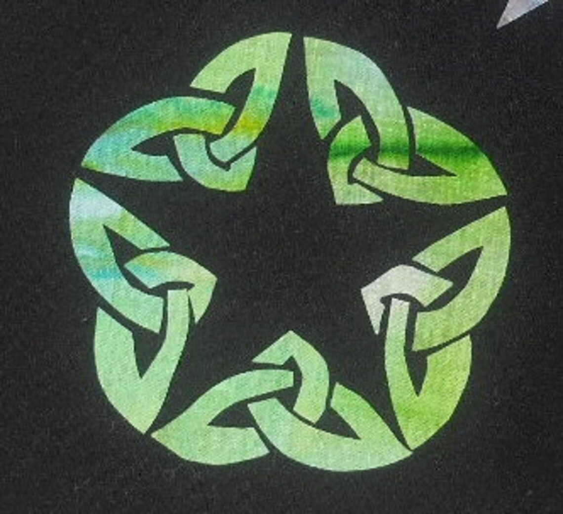 Easy Celtic Knot Star Quilt Applique Pattern Design Etsy