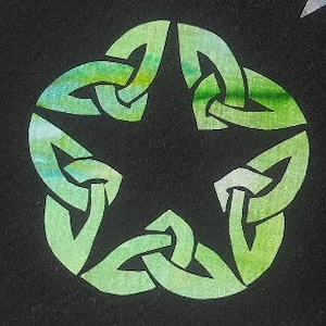 Easy Celtic Knot Star Quilt Applique Pattern Design