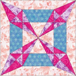 Sedona Star Quilt Template Quilting Block Pattern PDF - Etsy