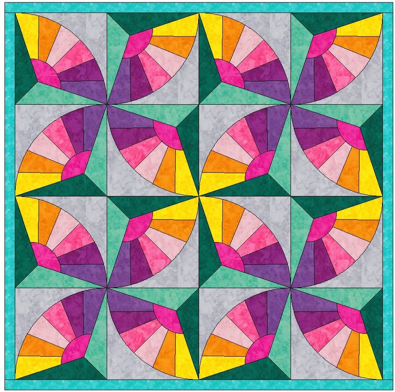 Fan Quilt Template Fan Quilt Template
