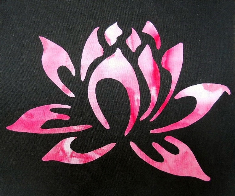 Easy Beautiful Lotus Flower Quilt Applique Pattern Design