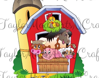Barnyard Friends PNG, digital download, transparent background
