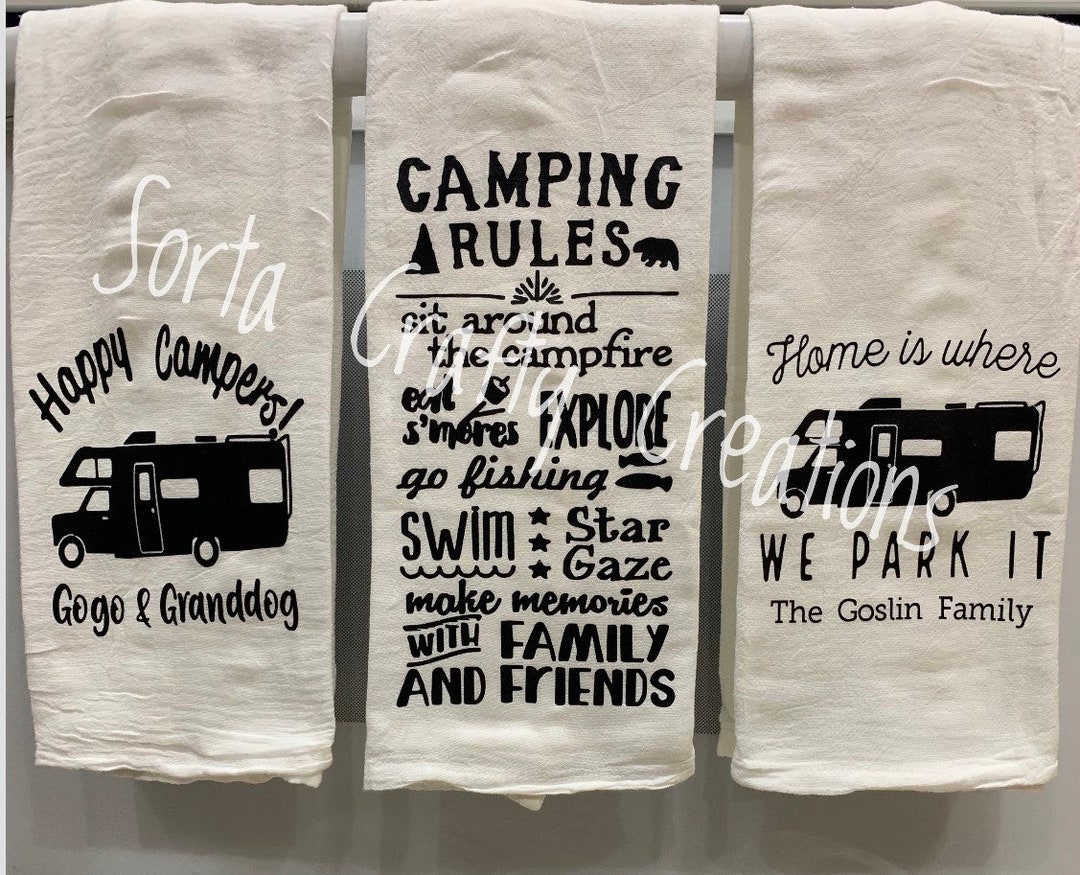 Personalized Camping Tea Towels. Etsy