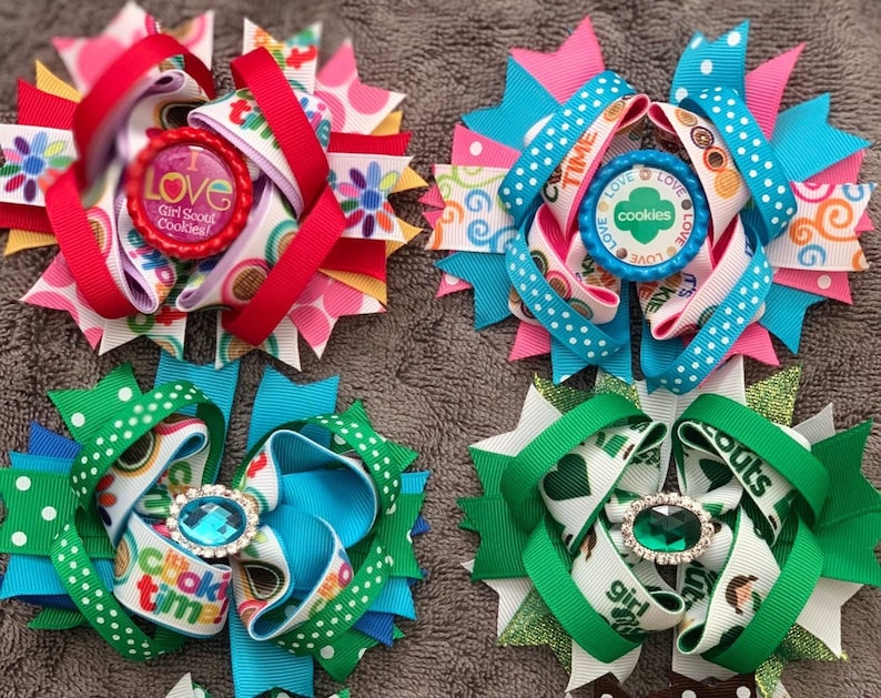 Girl Scout Cookie Bows. IMMEDIATE SHIPPING Etsy