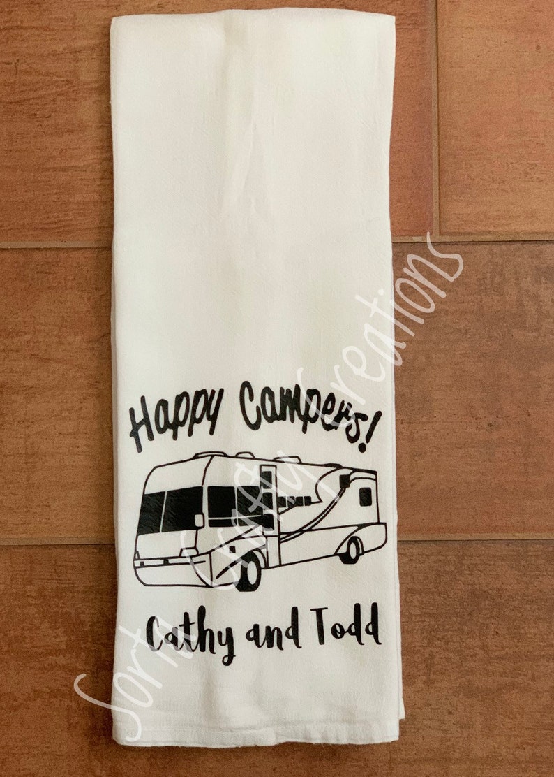 Personalized Camping Tea Towels. Etsy