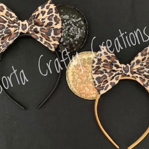 Cheetah Print Minnie Ears