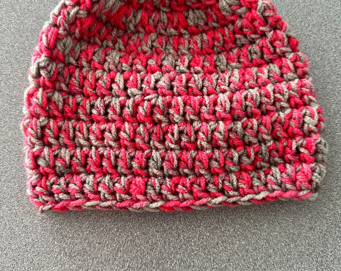 Gray/Pink Hat