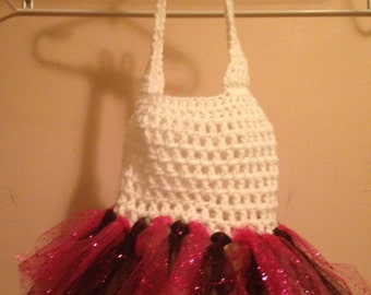 White, Pink, Black Tutu Tote