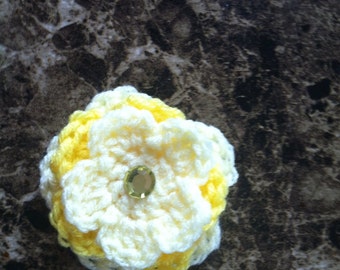 Yellow flower clip