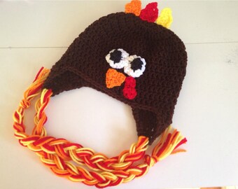 Crochet Turkey Hat