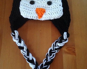 Crochet Penguin Hat