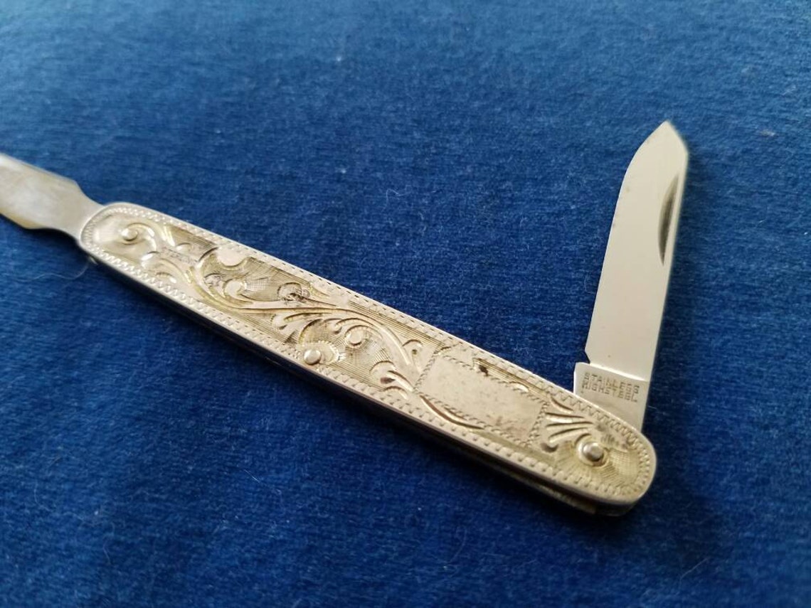 Vintage Sterling Letter Opener Pen Knife Japan Etsy
