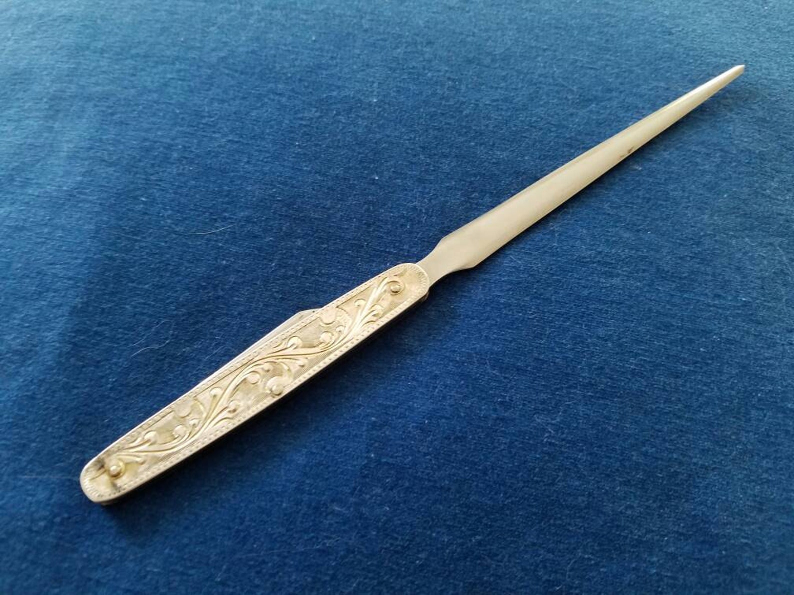 Vintage Sterling Letter Opener Pen Knife Japan Etsy