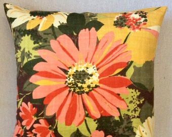 Sanderson "Lost Summer" Vintage Fabric Cushion