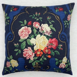 Vintage Fabric Cushion "Celeste" By The Design Archives