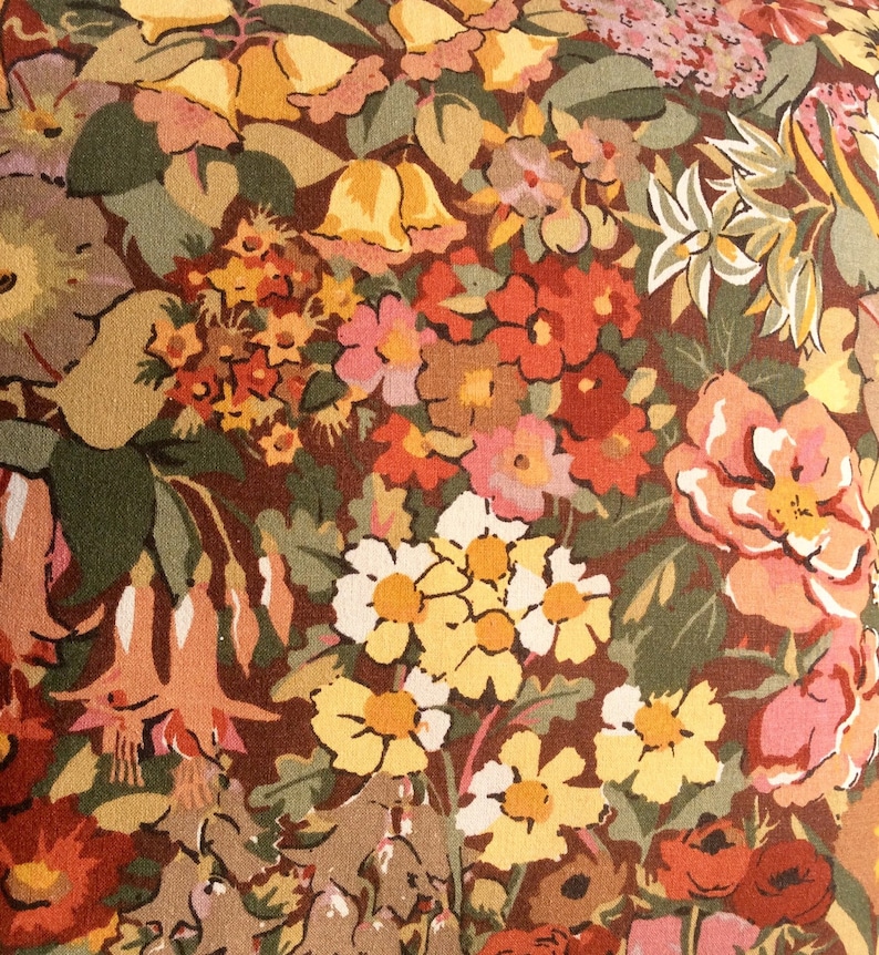 Liberty of London "cottage Garden" Vintage Fabric Cushion - Etsy UK