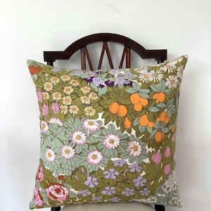 Pat Albeck Vintage Fabric Cushion &quot;Summertime&quot;