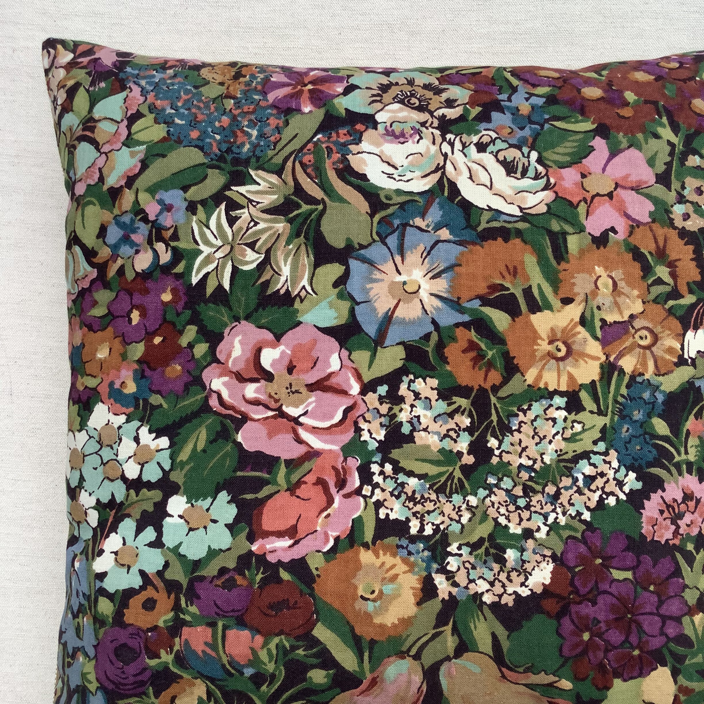 Liberty of London "cottage Garden" Vintage Fabric Cushion - Etsy UK