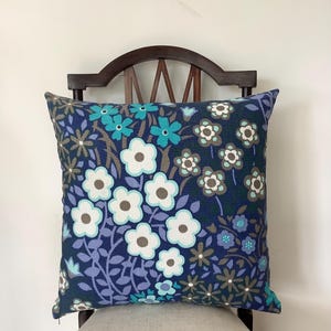 1960s Floral Vintage Fabric Cushion