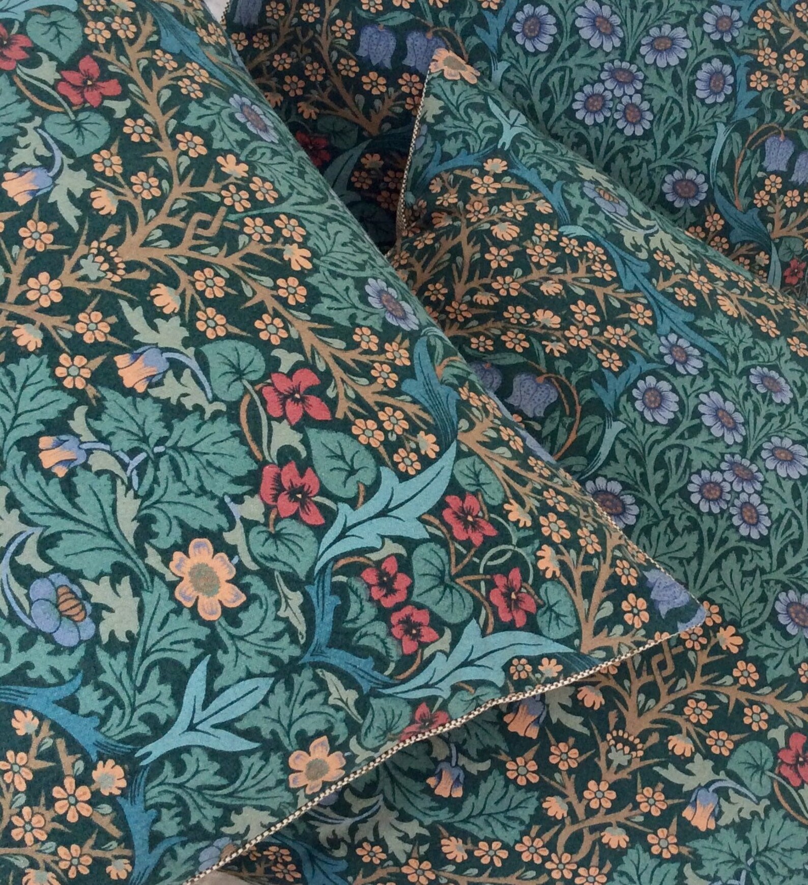 William Morris blackthorn Minor Vintage Fabric Etsy UK