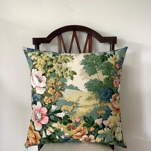 Sanderson &quot;Glade&quot; Vintage Fabric Cushion