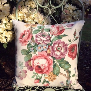 Sanderson &quot;Tremayne&quot; Vintage Linen Fabric Cushion