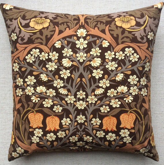 William Morris Blackthorn Vintage Fabric Cushion Etsy