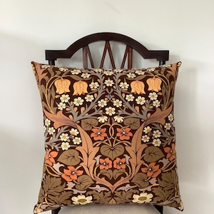 William Morris "Blackthorn" Vintage Fabric Cushion