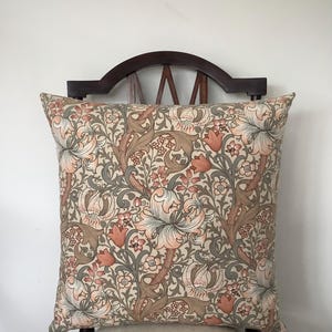 William Morris "Golden Lily" Vintage Fabric Cushion