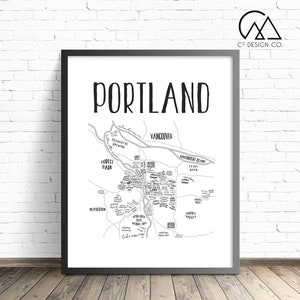 Portland Beervana Mapa / Portland, OR Beer Map Descarga instantánea