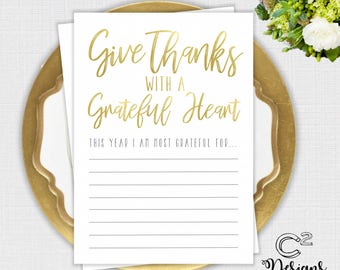 INSTANT DOWNLOAD:  Give Thanks Activity Card - Thanksgiving