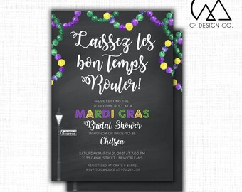 Let the Good Times Roll New Orleans Bridal Shower/Bachelorette Template