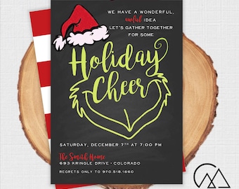 Wonderful, Awful Holiday Cheer Party Invitation