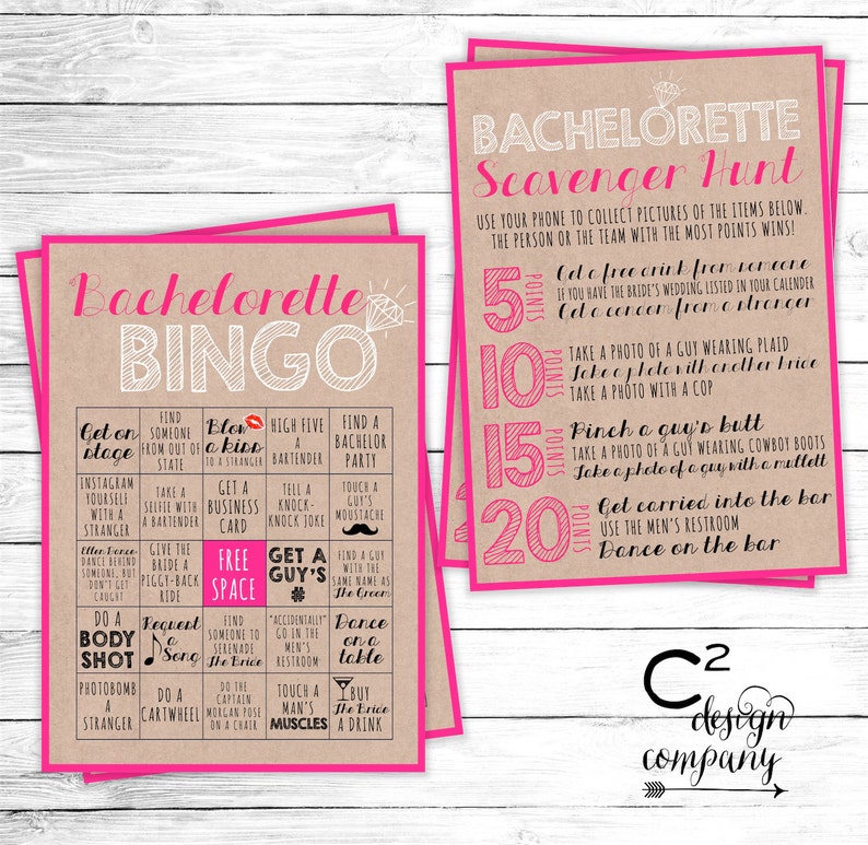 Bachelorette Games Digital Package Instant Download image 1