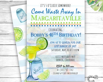 Margaritaville Party Invitation Template