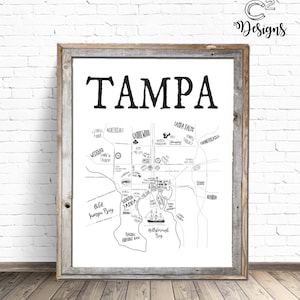 Mappa di Tampa / Guida a Tampa e mappa del birrificio Download istantaneo