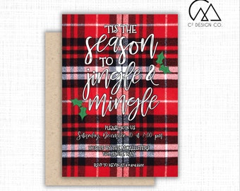 Jingle & Mingle Holiday Party Invitation Template