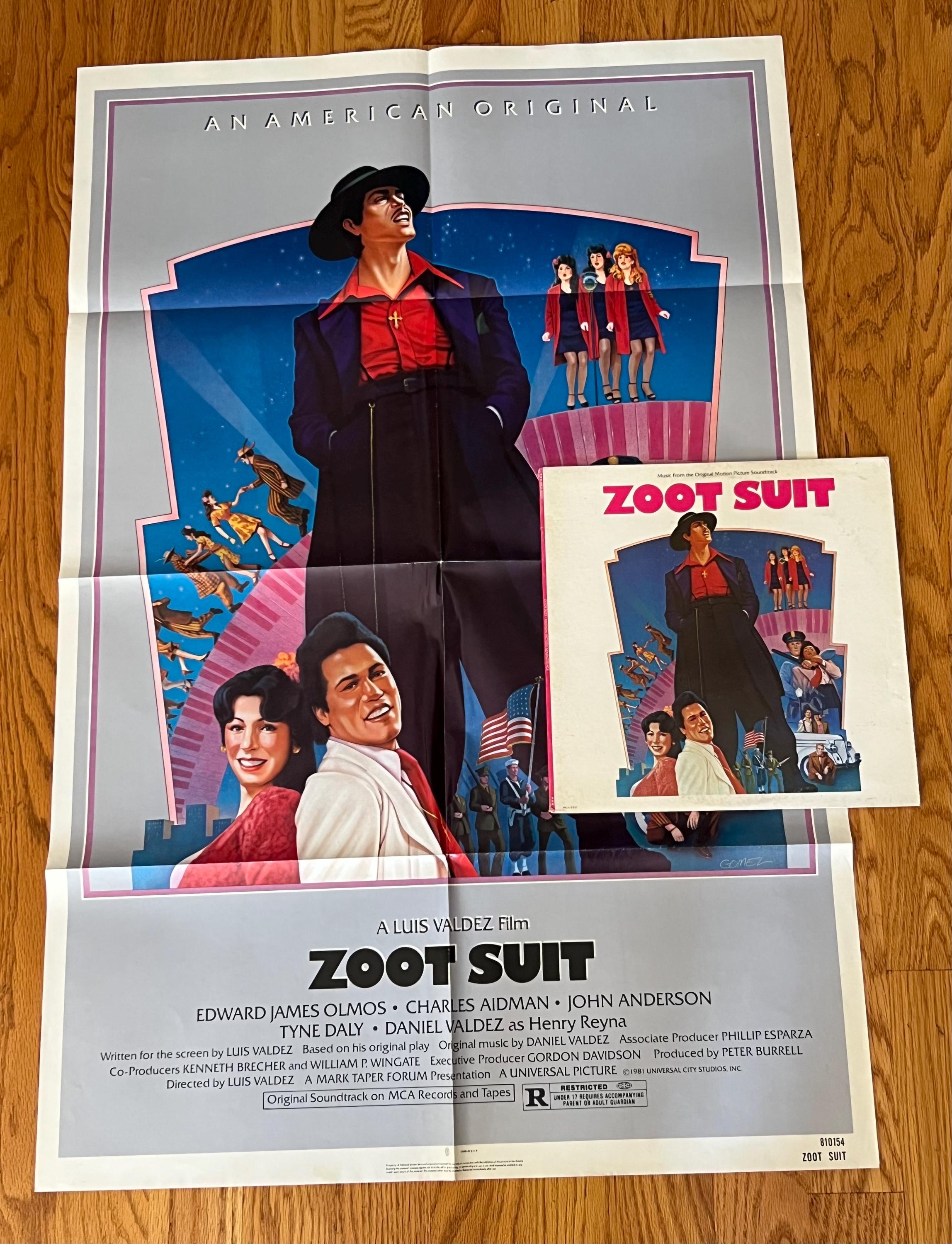 Zoot Suit 1981 Movie Poster & Vinyl Soundtrack Album Set, Original