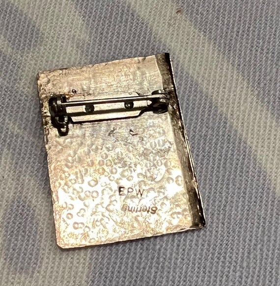 Sterling silver Notes brooch, handmade artist pin… - image 3