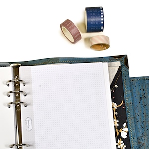 A5 Dots Pagina Navulling voor Organizer - Dot Bedrukt en Geperforeerd A5 Bullet Journal Papier Inzetstuk met Marge