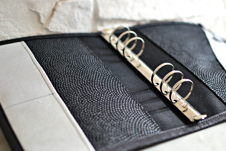 6 Ring Binder A5 Black gun Rings Mechanism to Etsy