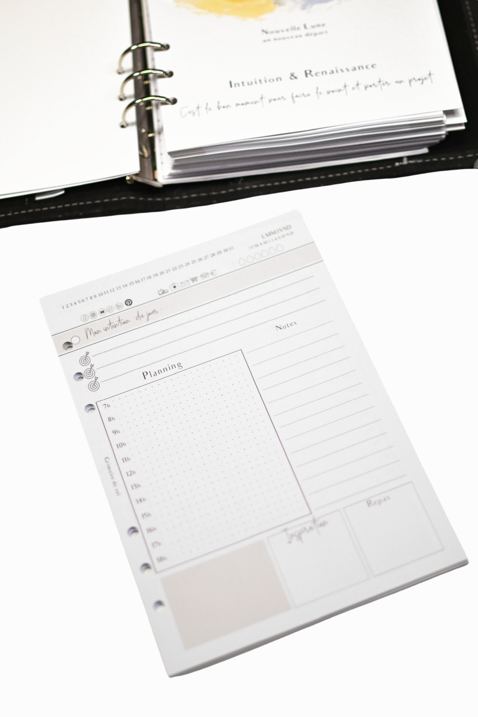 Day planner refills for organizer paper insert for refillable Etsy