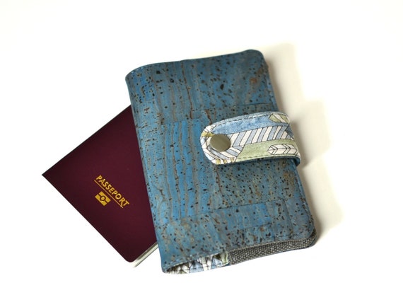 Wereldkaart Cork Passport Wallet Tassen & portemonnees Bagage & Reizen Paspoorthoezen 